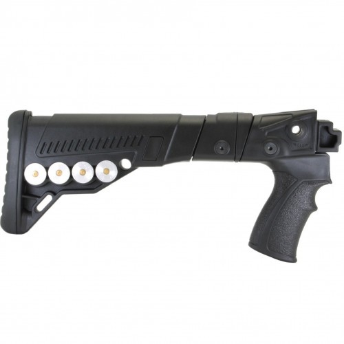 Приклад телескопический DLG Tactical TBS Utility (DLG20004) для Сайга-12 / Сайга-20 / Сайга-410 с патронташем