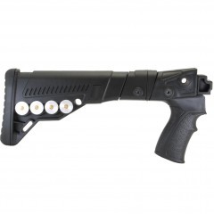 Приклад складной DLG Tactical TBS Utility (DLG20004) для Сайга-12 / Сайга-20 / Сайга-410 с патронташем