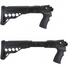 Приклад складной DLG Tactical TBS Utility (DLG20004) для Сайга-12 / Сайга-20 / Сайга-410 с патронташем