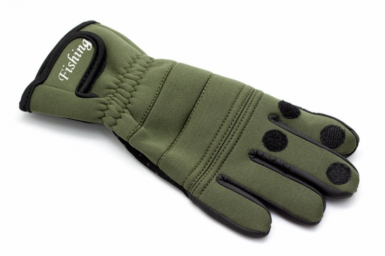 Перчатки рыболовные Стикхант Триггер Фиш демисезонные полноразмерные Хаки