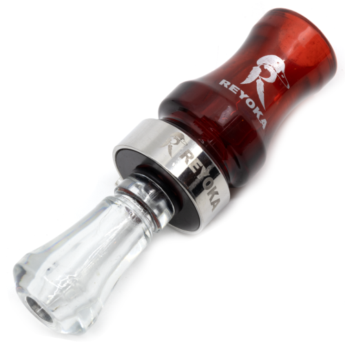 Манок духовой на утку крякву Reyoka Ordek Bir 1 лепесток Красный / Прозрачный