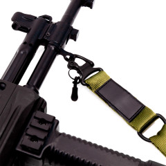 Ремень оружейный RusForce Heavy на 2 точки Зелёный