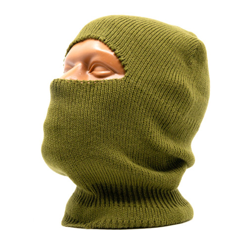 Маска балаклава Стикхант Разведчик демисезонная вязанная 1 отверстие Хаки