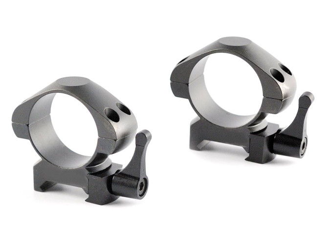 Кольца Nikko Stirling Diamond QR, быстросъемные на Weaver, 30мм, средние, 4 винта, сталь