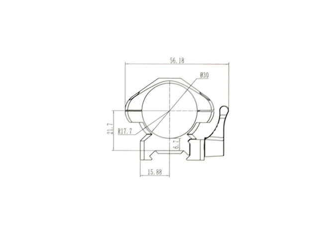 Кольца Nikko Stirling Diamond QR, быстросъемные на Weaver, 30мм, средние, 4 винта, сталь