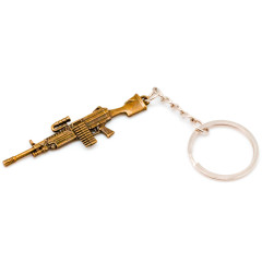 Брелок Microgun XS Пулемёт M249 Золотой