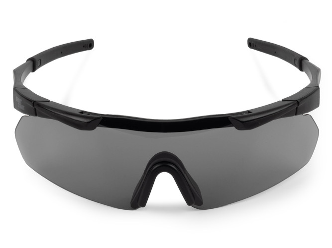 Очки стрелковые ShotTime Lynx KIT, защитные, чёрные, линза: прозрачная, жёлтая, серая, футляр