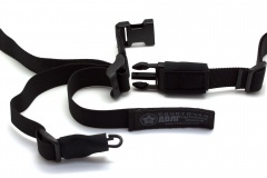 Ремень оружейный тактический Долг М2 1 точечный Черный