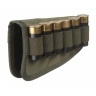 Патронташ-накладка VEKTOR П-61 для приклада на 6 патронов 12,16,20 калибра из синтетической ткани Хаки