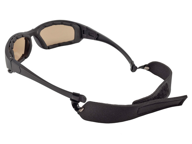 Очки стрелковые ShotTime Panthera KIT, защитные, чёрные, линзы: прозрачные, жёлтые, коричневые, поляризационные, EVA футляр