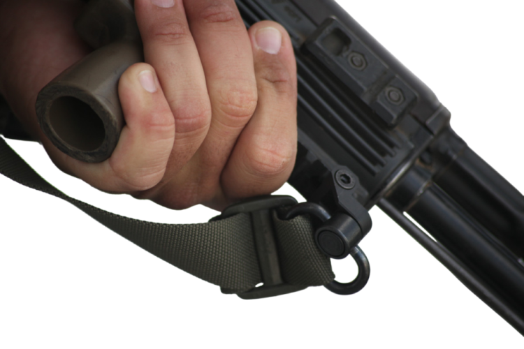 Ремень оружейный тактический Долг М3 1-2-3 точечный с мягкой подушкой быстросъёмный (QD) Койот