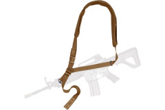 Ремень оружейный тактический Долг М3 1-2-3 точечный с мягкой подушкой быстросъёмный (QD) Койот