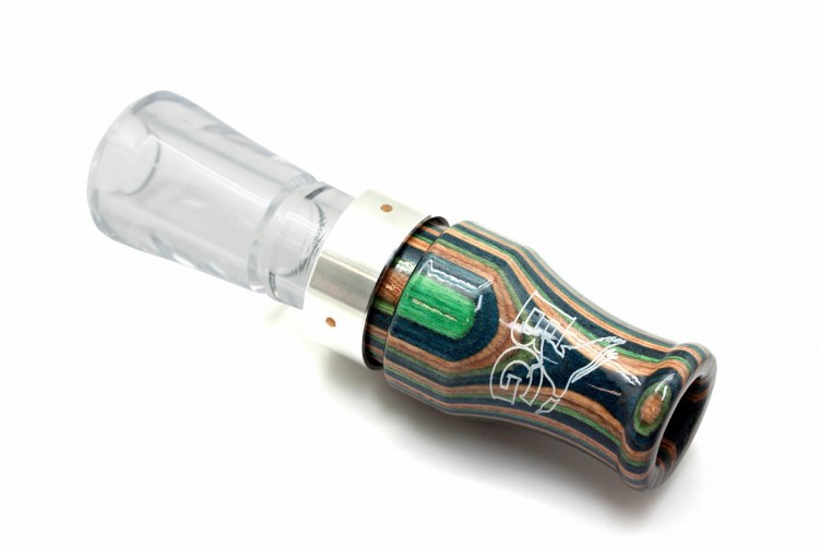 Манок духовой на серого гуся Buck Gardner Grey Ghost DWP-GG-HB/C Зебрано / Прозрачный