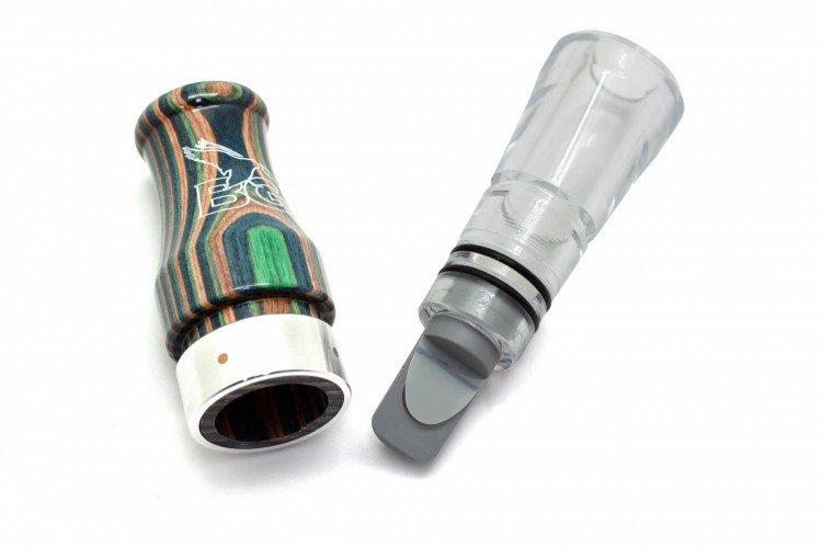 Манок духовой на серого гуся Buck Gardner Grey Ghost DWP-GG-HB/C Зебрано / Прозрачный