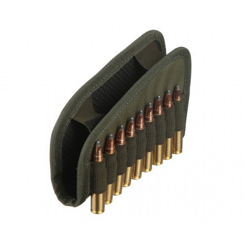 Патронташ-накладка VEKTOR П-62 для приклада на 9 патронов для 7.62 мм из синтетической ткани Хаки