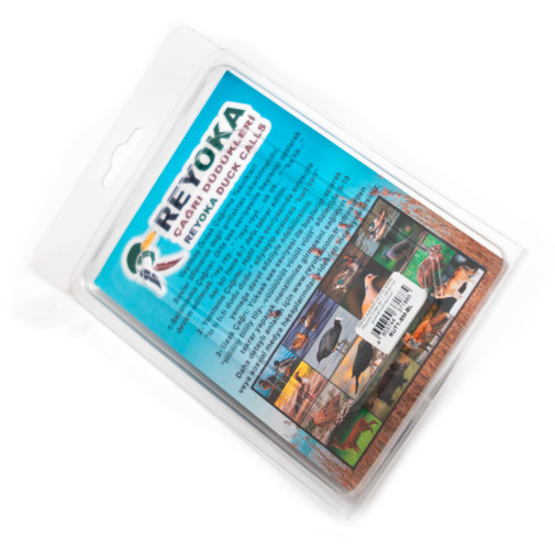 Манок духовой на утку крякву Reyoka Ordek Bir 1 лепесток Дымчатый / Чёрный