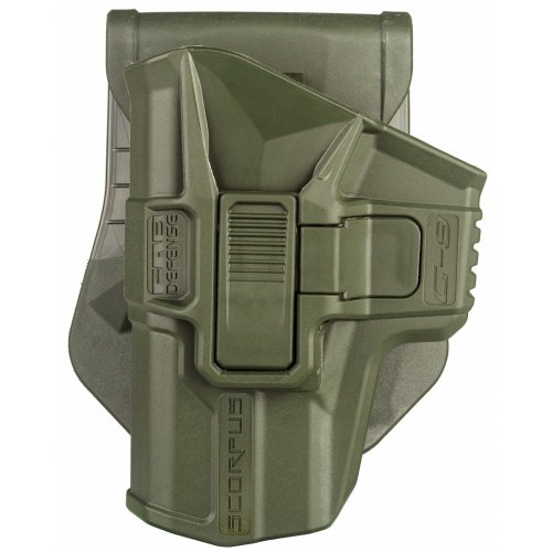 Кобура поворотная с кнопкой Fab Defense MX G-9SR LH SC-G9SRLHG для Glock 9 мм Хаки