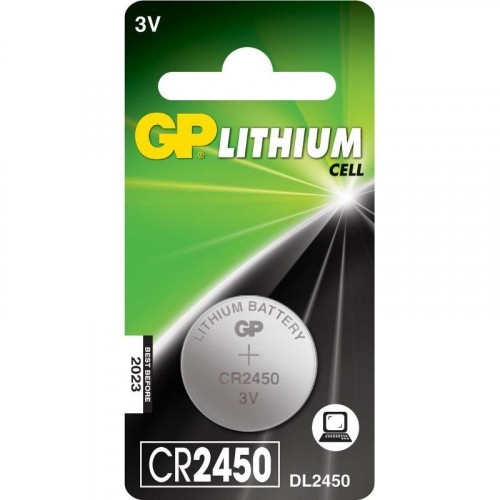 Батарейки литиевые GP Lithium CR2450 Тип CR2450 3V 610 мАч 1 шт