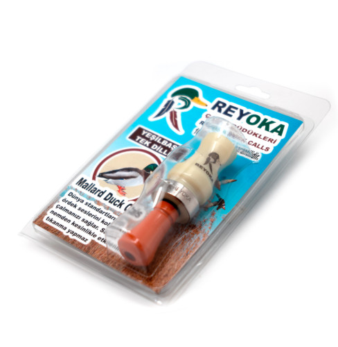 Манок духовой на утку крякву Reyoka Ordek Bir 1 лепесток Белый / Оранжевый