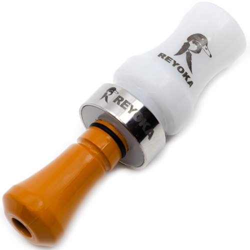Манок духовой на утку крякву Reyoka Ordek Bir 1 лепесток Белый / Оранжевый