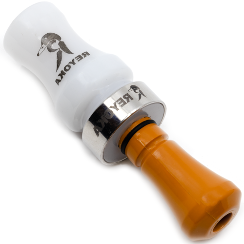 Манок духовой на утку крякву Reyoka Ordek Bir 1 лепесток Белый / Оранжевый