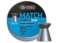 Пульки для пневматики JSB Blue Match S 100 Плоские 4.49 мм 0.53 г (500 шт)
