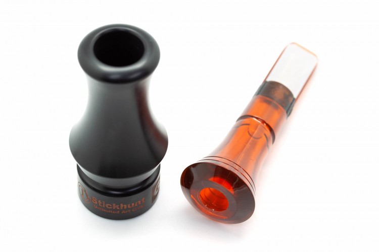 Манок духовой на утку крякву Stickhunt ArtCalls Gromoglas 1 лепесток Виски / Чёрный