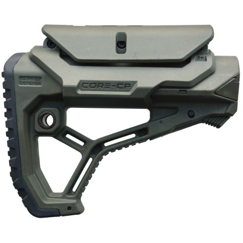 Приклад телескопический Fab Defense GL-CORE CP с упором для щеки Зелёный