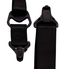 Ремень оружейный RusForce Heavy Pro на 2 точки Чёрный