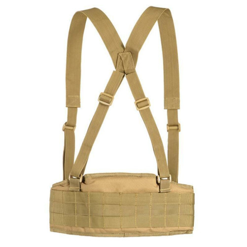 Пояс тактический RusForce широкий с плечевыми лямками Койот