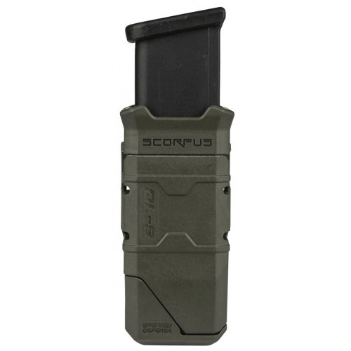 Пенал одинарный Fab Defense QL-9 SC-QL9B для магазинов Glock 9 (.45) мм c заряжателем Чёрный