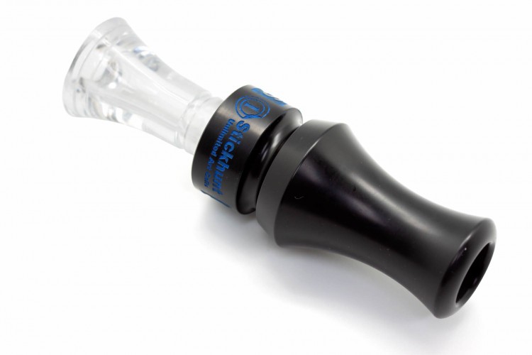 Манок духовой на утку крякву Stickhunt ArtCalls Gromoglas 1 лепесток Прозрачный / Чёрный