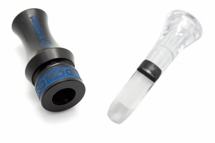 Манок духовой на утку крякву Stickhunt ArtCalls Gromoglas 1 лепесток Прозрачный / Чёрный