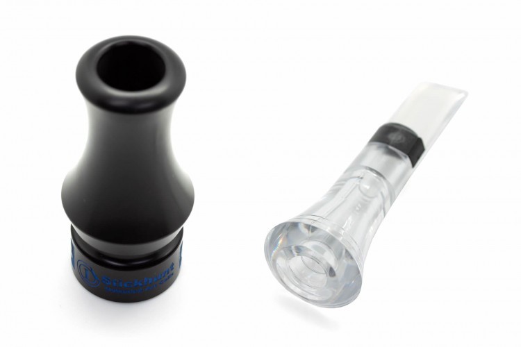 Манок духовой на утку крякву Stickhunt ArtCalls Gromoglas 1 лепесток Прозрачный / Чёрный