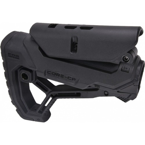 Приклад телескопический Fab Defense GL-CORE CP с упором для щеки Чёрный