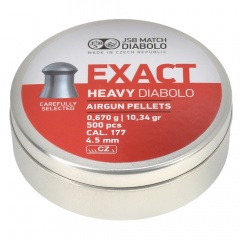 Пульки для пневматики JSB Exact Heavy Круглые 4.52 мм 0.67 г (500 шт)