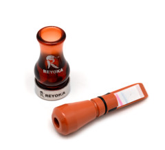 Манок духовой на утку крякву Reyoka Ordek Cift 2 лепестка Красный / Оранжевый