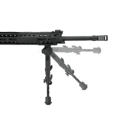 Сошки Leapers UTG Recon 360 TL с креплением M-Lok и вращаемой наклонной базой 14 - 17 см