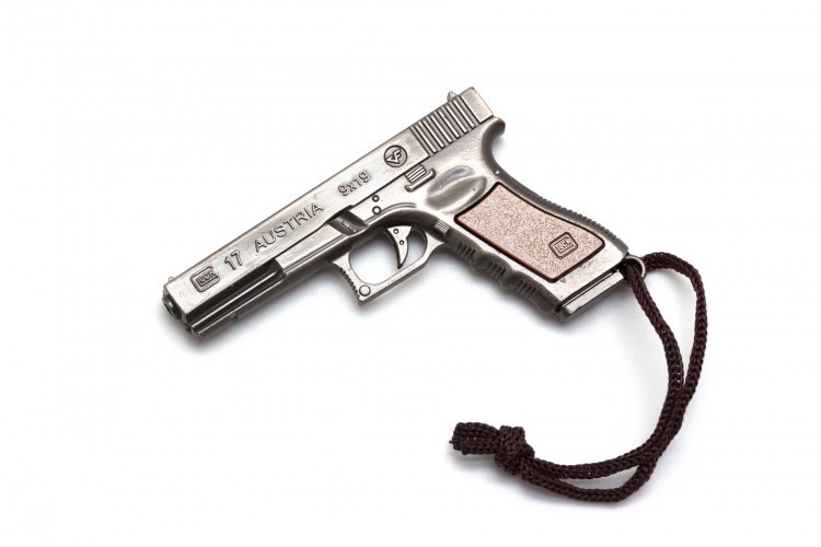 Брелок Microgun M Пистолет Glock 17 Серый