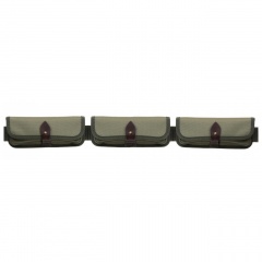 Патронташ поясной VEKTOR П-39 закрытый на 8 патронов 12,16,20 калибра со съёмными подсумками из кордура Хаки