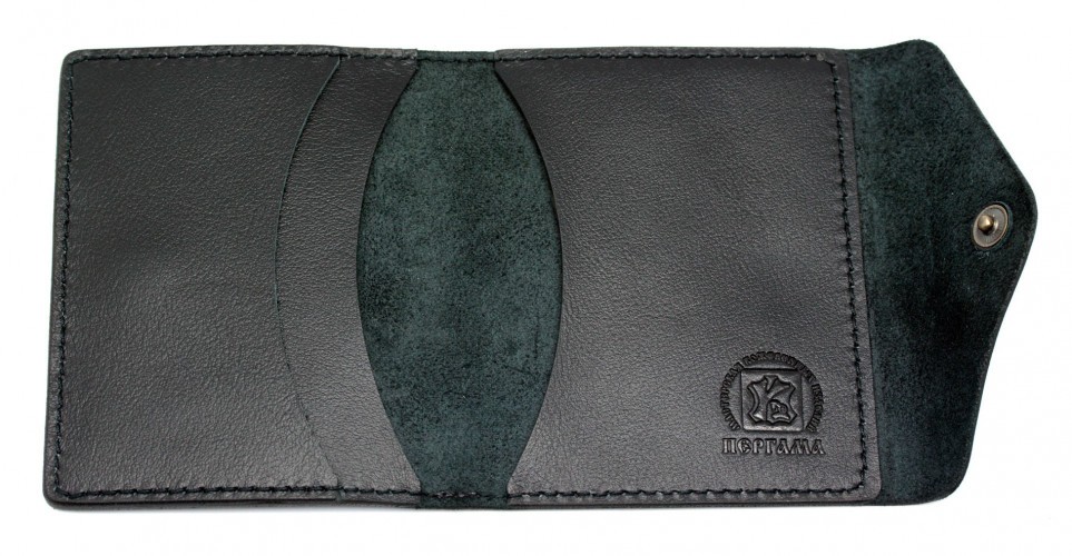 Обложка для охотничьих документов Пергама Кабан из натуральной кожи Чёрный