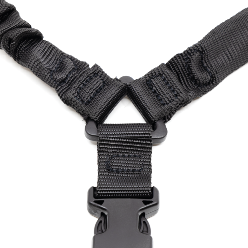 Ремень оружейный RusForce Gun Rop на 1 точку с амортизатором Чёрный