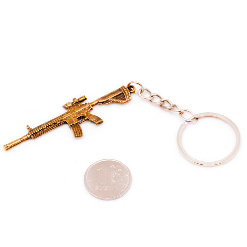 Брелок Microgun XS Винтовка Heckler and Koch M416 Золотой