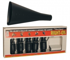 Набор манков духовых из 5 манков на лося с рупором Buck Expert RIGHT-ON 69RO-FKIT пластик Чёрный