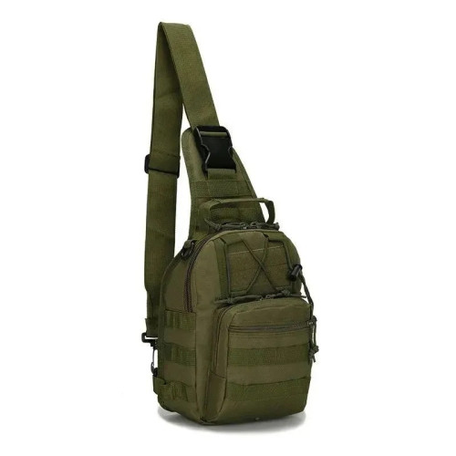 Сумка-рюкзак тактическая через плечо RusForce Tactical  Зеленый