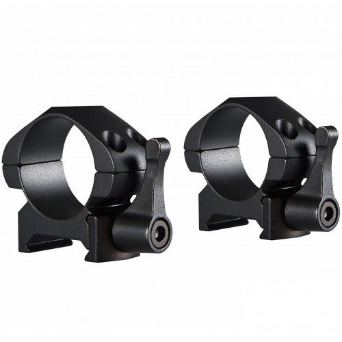 Кольца для прицела Hawke Precision QD (23010) быстросъемные D=25.4 мм H=4 мм на Weaver | Низкий 2 шт