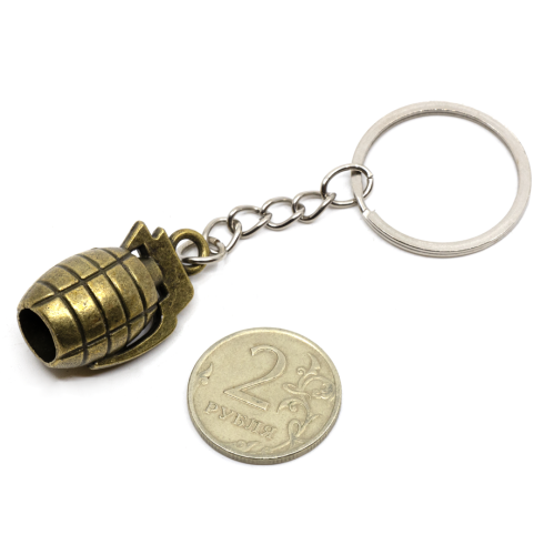 Брелок Microgun XS Граната Ф1 Золотой