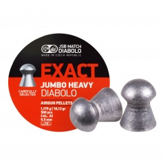 Пульки для пневматики JSB Exact Jumbo Heavy Полусферические 5.52 мм 1.17 г (500 шт)