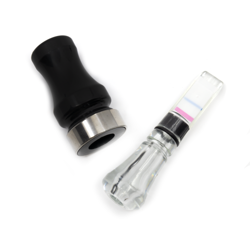 Манок духовой на утку крякву Reyoka Ordek Cift 2 лепестка Чёрный / Прозрачный