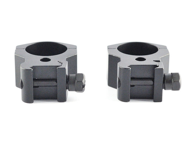 Кольца Nikko Stirling Sport Match, небыстросъемные на Weaver, 30мм, высокие, 6 винтов, алюминий